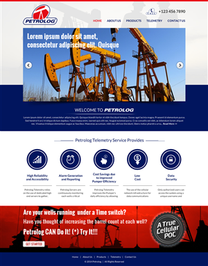 Web Design by Sbss for Petrolog | Design: #4674736