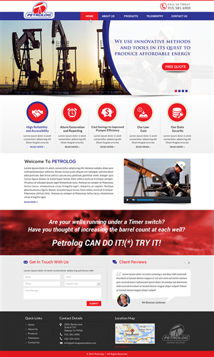 Web Design by Sbss for Petrolog | Design: #4674744