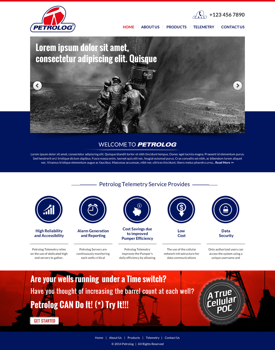 Web Design by Sbss for Petrolog | Design #4674745