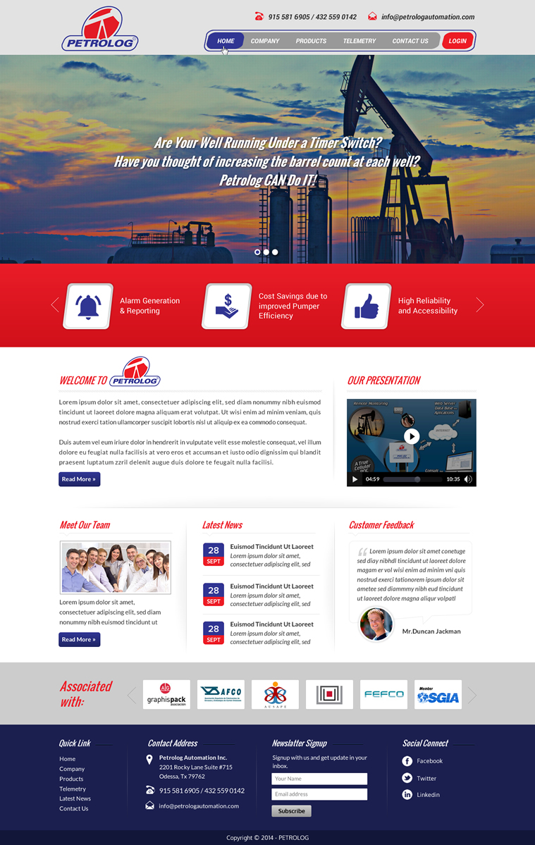 Web Design by Sbss for Petrolog | Design #4674746