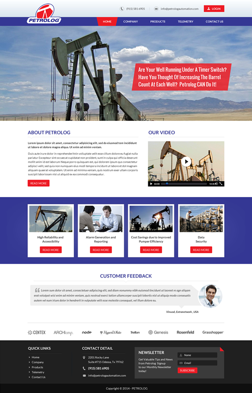 Web Design by Sbss for Petrolog | Design #4675694