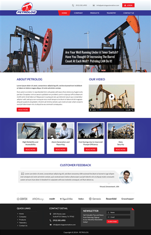 Web Design by Sbss for Petrolog | Design: #4675696