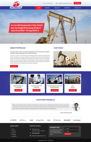 Web Design by Sbss for Petrolog | Design: #4675697