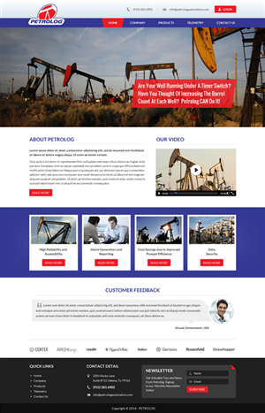 Web Design by Sbss for Petrolog | Design: #4675698