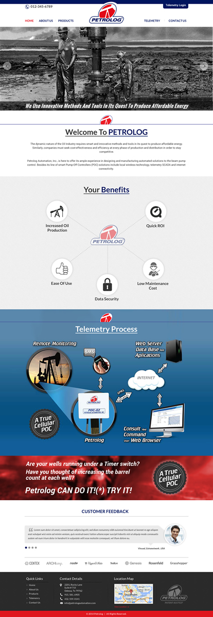 Web Design by Sbss for Petrolog | Design #4685638