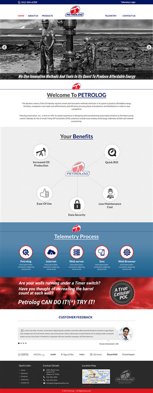 Web Design by Sbss for Petrolog | Design: #4691766