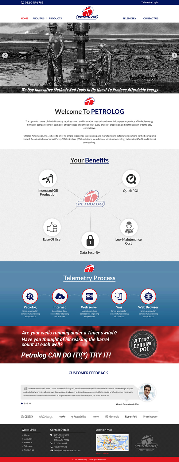 Web Design by Sbss for Petrolog | Design #4695685