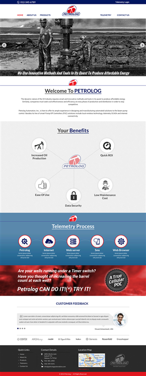 Web Design by Sbss for Petrolog | Design: #4695685