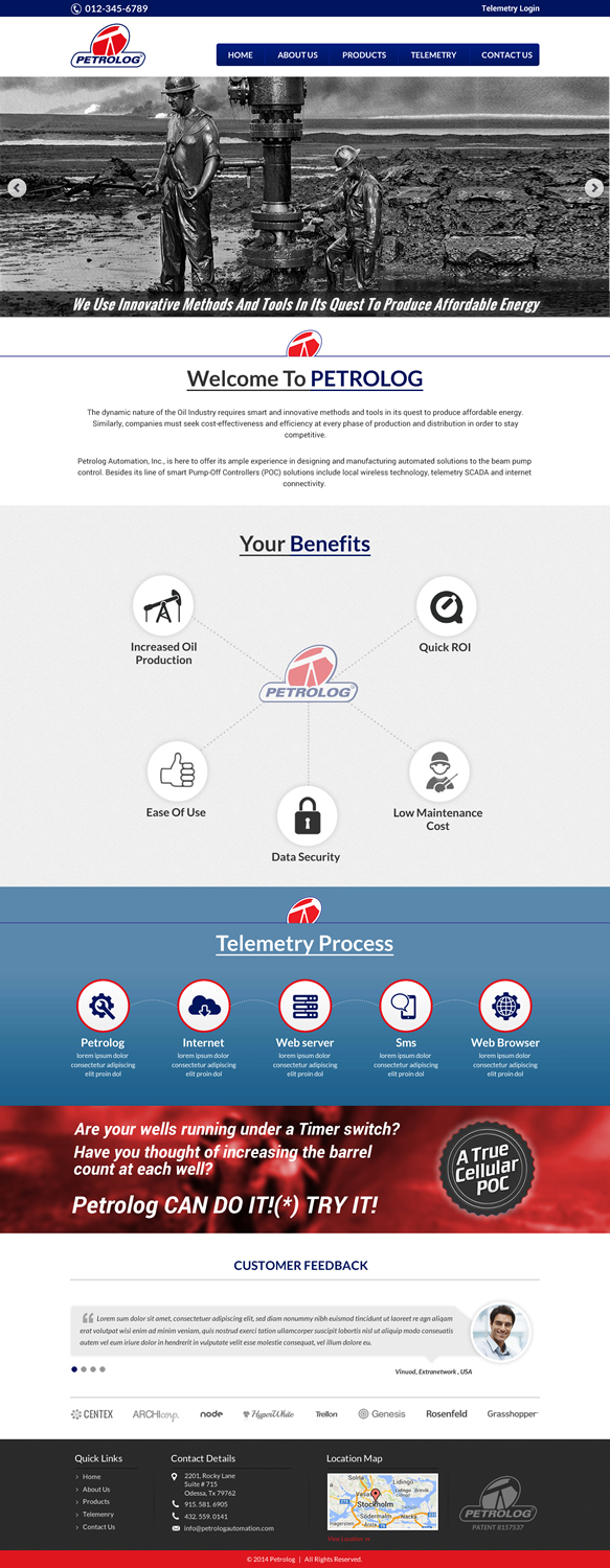 Web Design by Sbss for Petrolog | Design #4695688