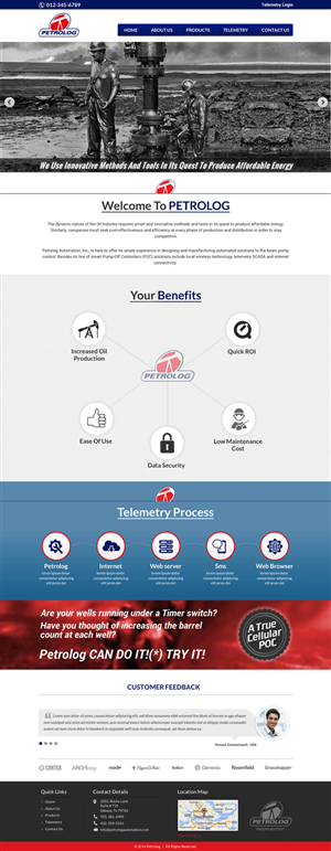 Web Design by Sbss for Petrolog | Design: #4695688