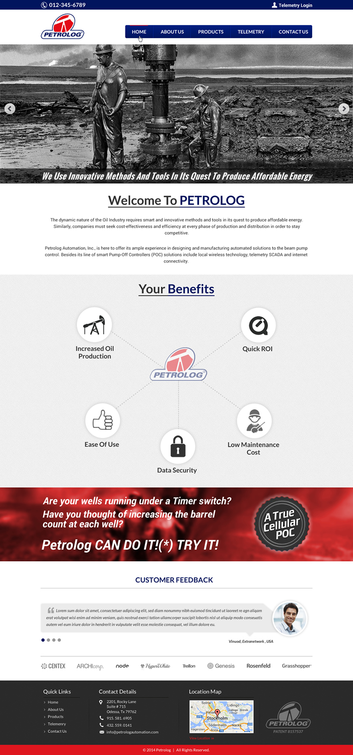 Web Design by Sbss for Petrolog | Design #4706149