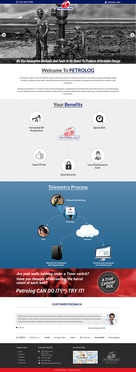 Web Design by Sbss for Petrolog | Design #4711328
