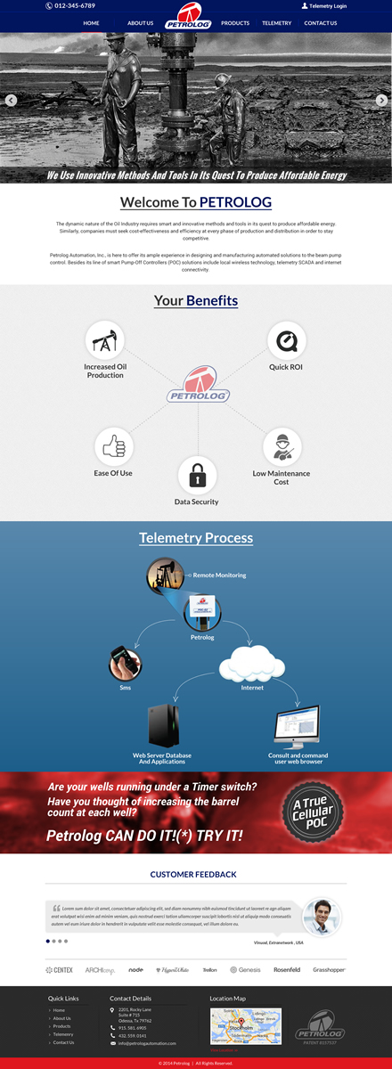 Web Design by Sbss for Petrolog | Design #4711331