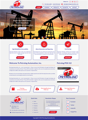Web Design by Advent Innovative for Petrolog | Design: #4696121