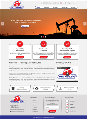 Web Design by Advent Innovative for Petrolog | Design: #4696526
