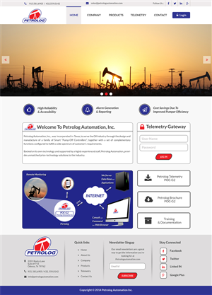 Web Design by Advent Innovative for Petrolog | Design: #4697355