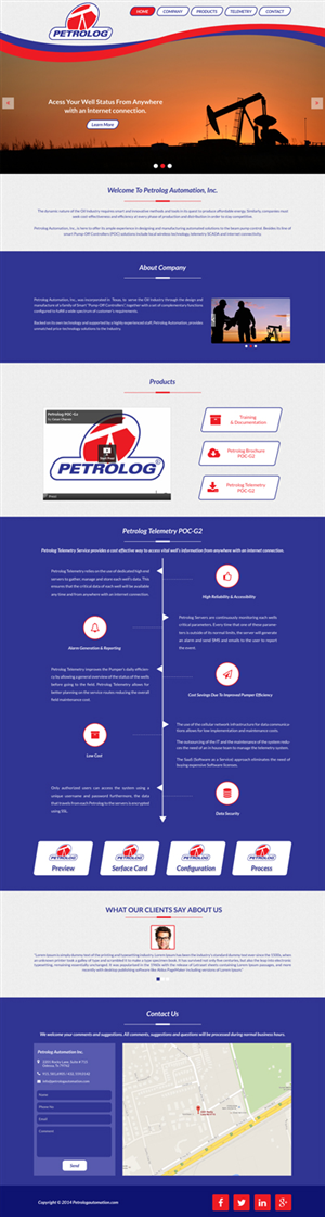 Web Design by Advent Innovative for Petrolog | Design: #4705559