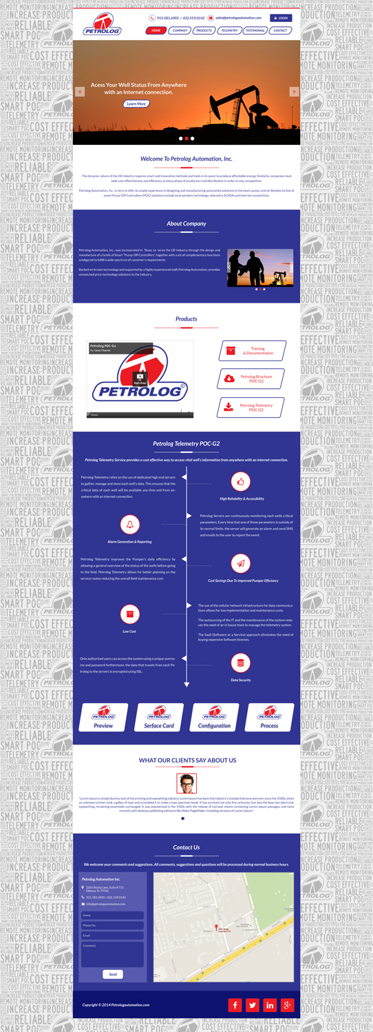 Web Design by Advent Innovative for Petrolog | Design #4712800