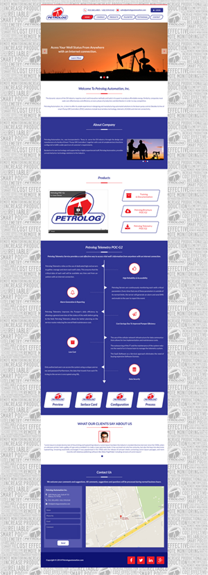 Web Design by Advent Innovative for Petrolog | Design: #4712800