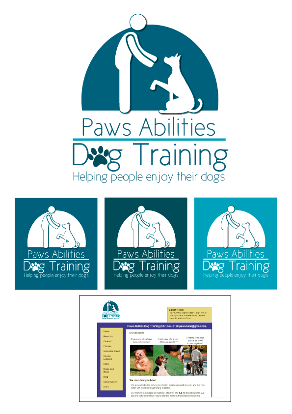 Logo-Design von nitovi11 für Paws Abilities Dog Training, LLC | Design #4805976