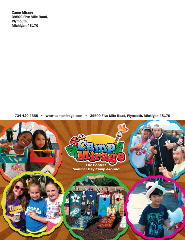 Brochure Design by laxman2creative for Camp Mirage | Design #1338619