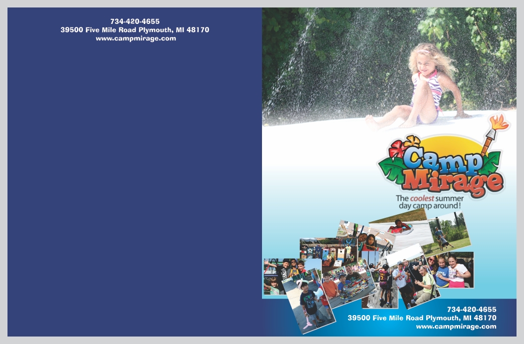 Brochure Design by barinix for Camp Mirage | Design #1334881