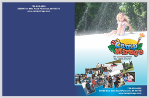 Brochure Design by barinix for Camp Mirage | Design #1334881