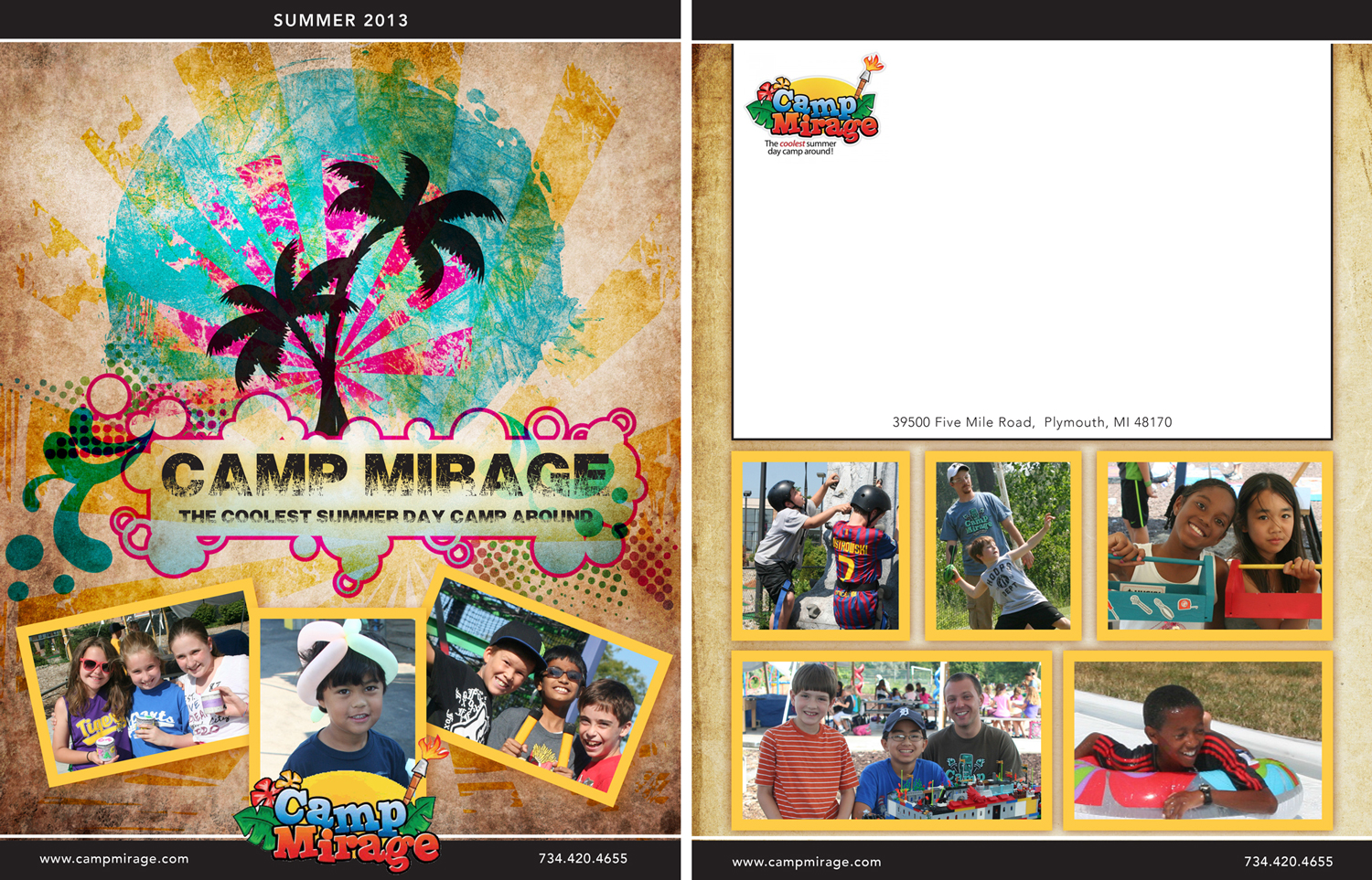 Brochure Design by Pochet Designs for Camp Mirage | Design #1340025