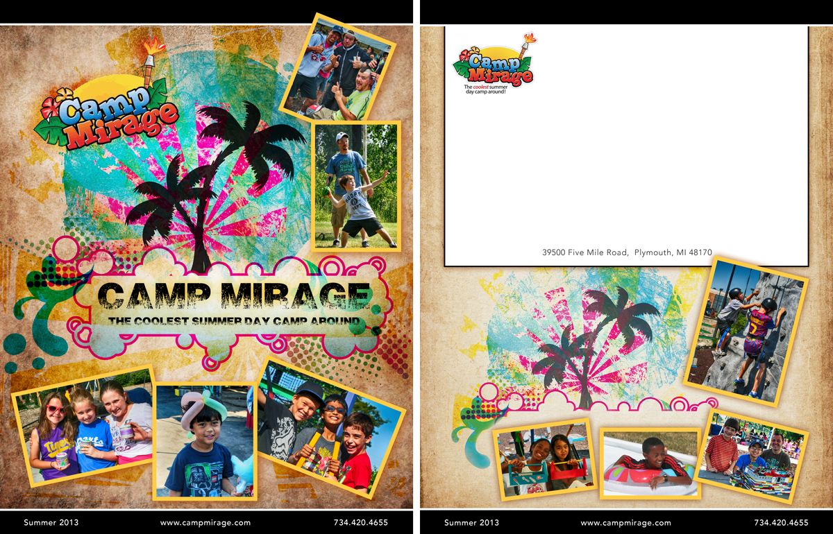Brochure Design by Pochet Designs for Camp Mirage | Design #1346515