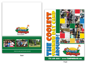 Summer Day Camp Brochure Front & Back Cover | Brochure Design by Mon01