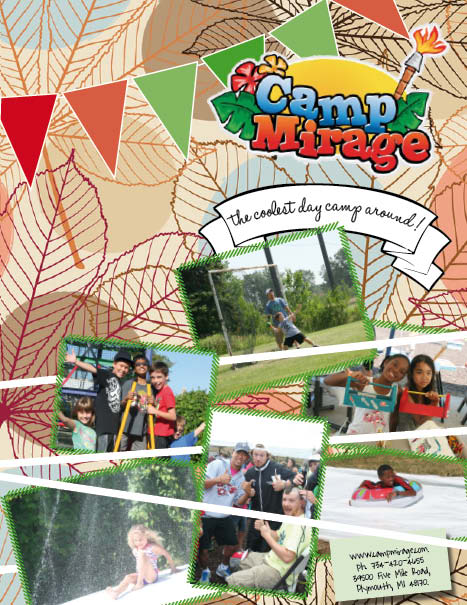Brochure Design by kiwi-carla for Camp Mirage | Design #1339817