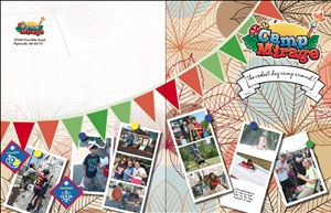 Brochure Design by kiwi-carla for Camp Mirage | Design #1353289