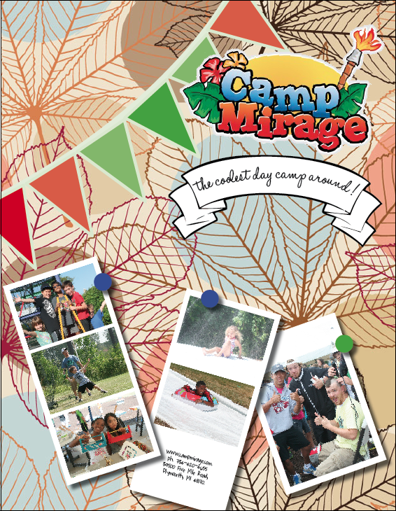 Brochure Design by kiwi-carla for Camp Mirage | Design #1353291