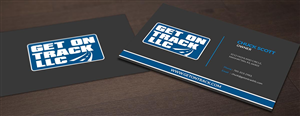 Business Card Design by Pointless Pixels India for Get on Track | Design #4692478