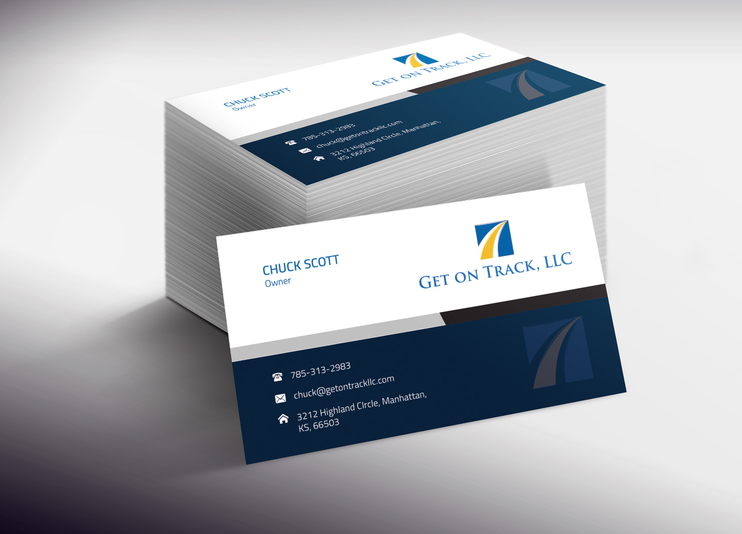 Business Card Design by Lanka Ama for Get on Track | Design #4672950
