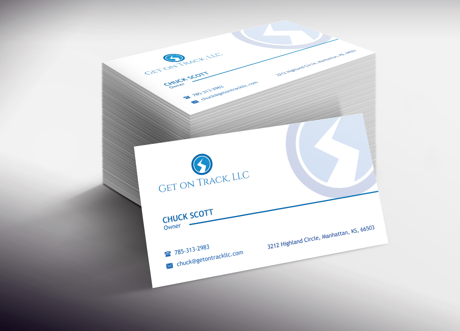 Business Card Design by Lanka Ama for Get on Track | Design #4672951