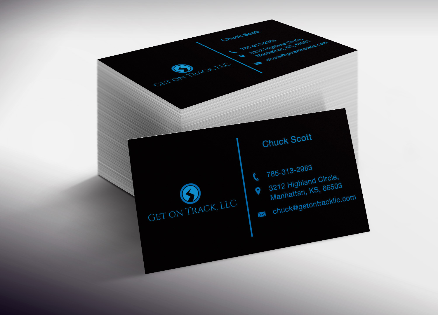 Business Card Design by Lanka Ama for Get on Track | Design #4672954