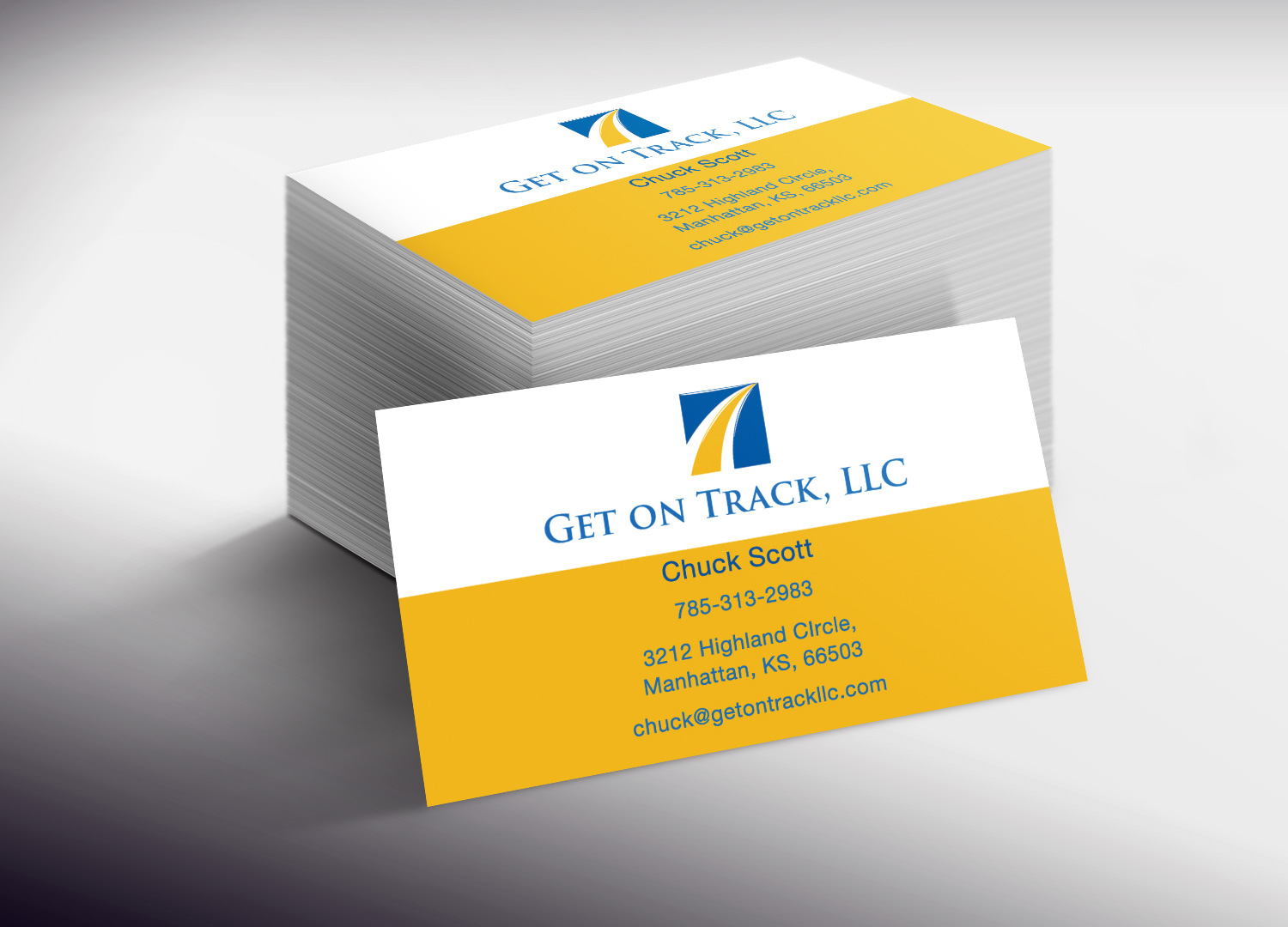 Business Card Design by Lanka Ama for Get on Track | Design #4672955