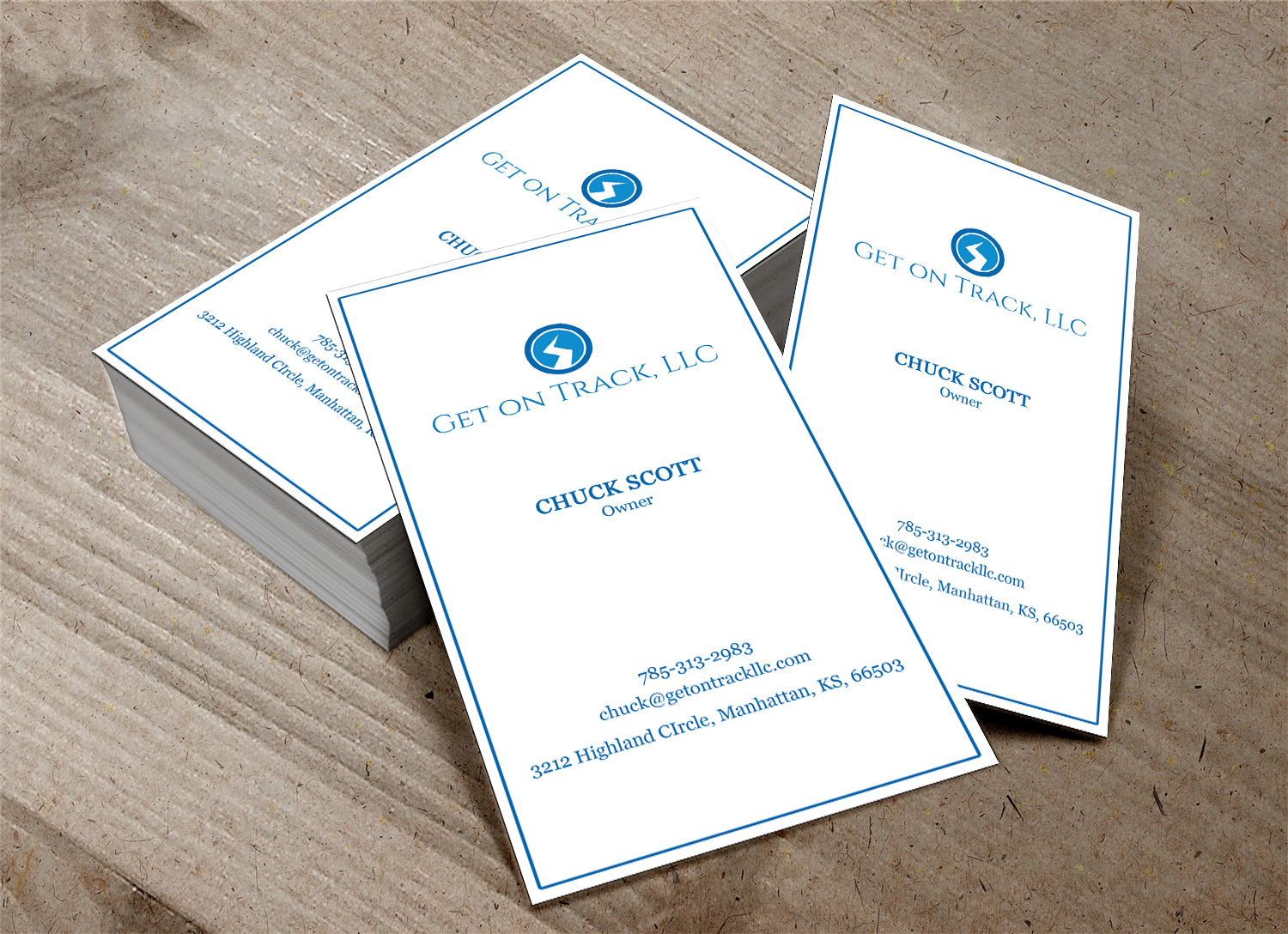 Business Card Design by Lanka Ama for Get on Track | Design #4673160