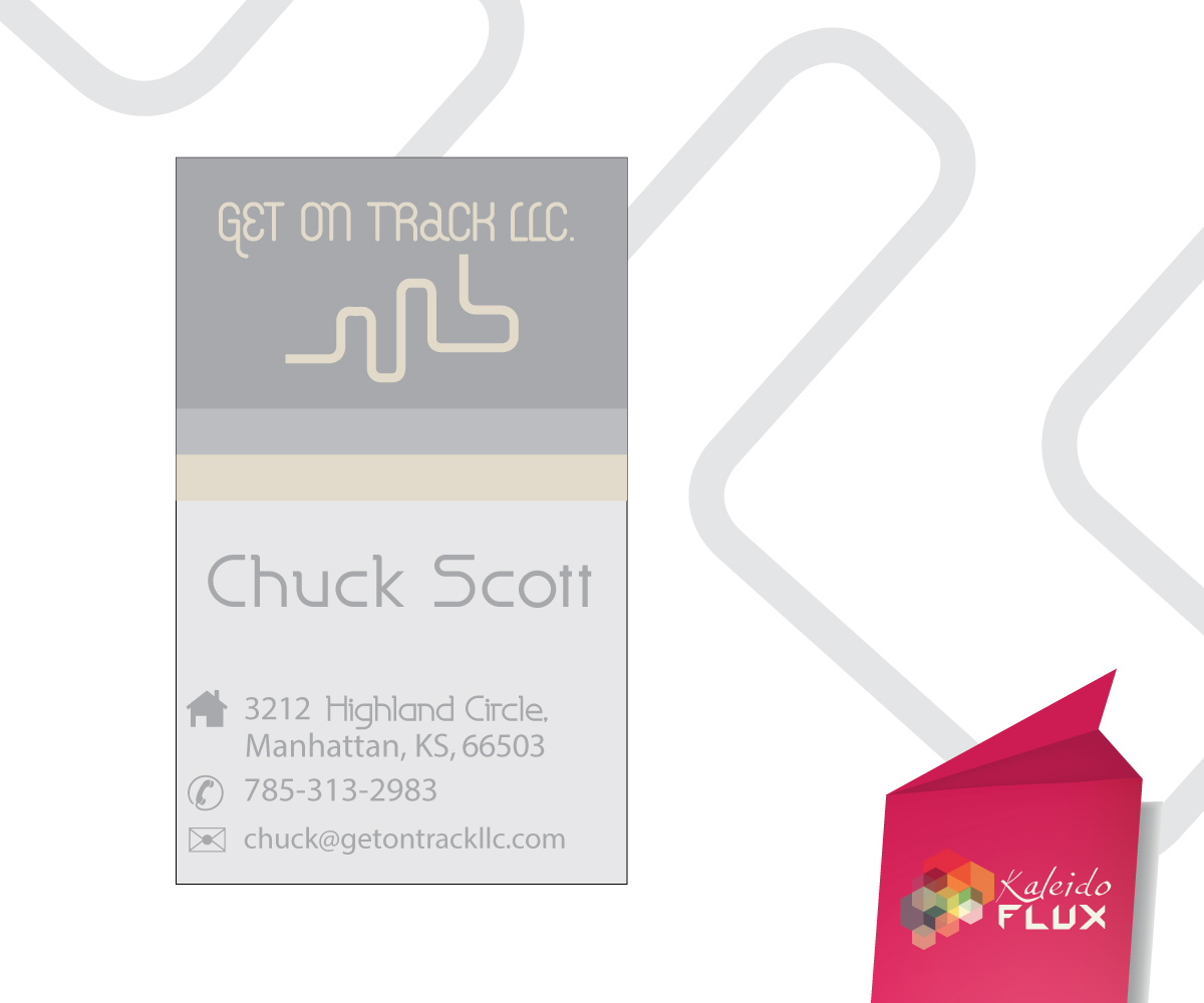 Business Card Design by KaleidoFlux Studio for Get on Track | Design #4706193
