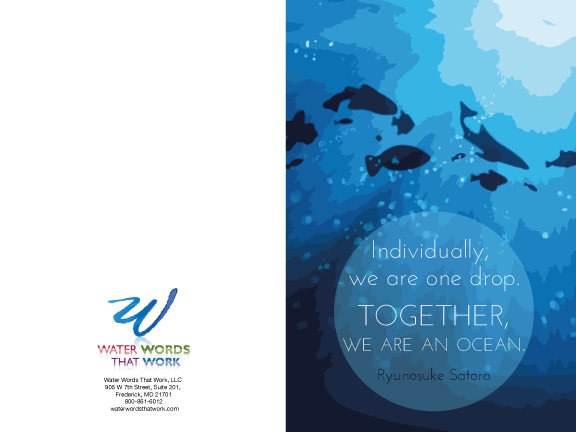 Card Design by BethandDesigns for Water Words That Work LLC | Design #4797957