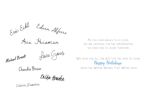 Card Design by BethandDesigns for Water Words That Work LLC | Design #4797967