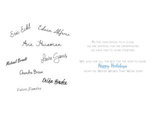 Card Design by BethandDesigns for Water Words That Work LLC | Design: #4797967