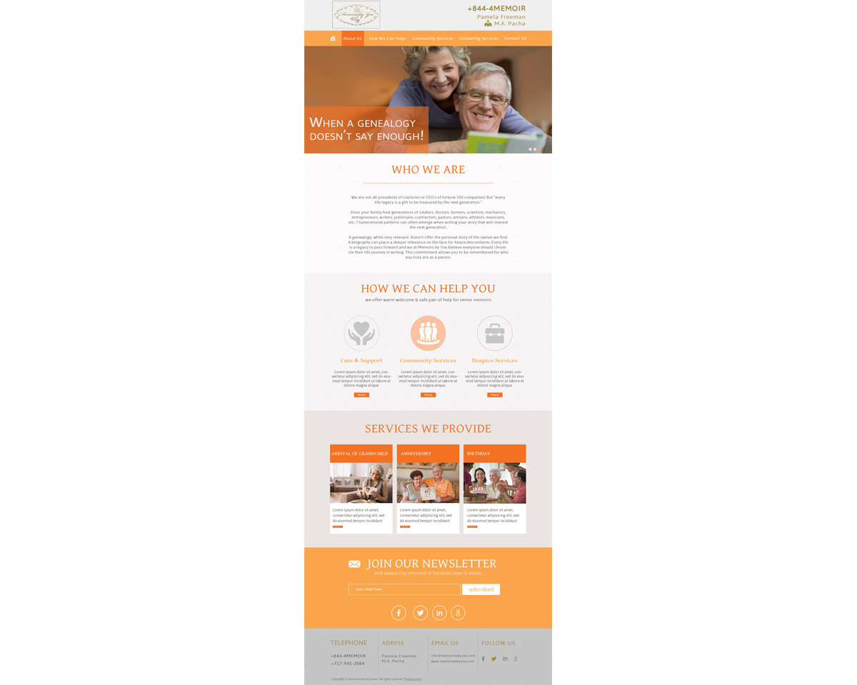 Diseño Web por shumaila para Memoirs by You | Diseño #4697313