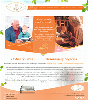 Web-Design von SONA für Memoirs by You | Design: #4700675