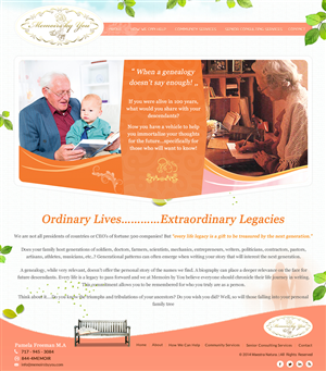 Web-Design von SONA für Memoirs by You | Design: #4700709