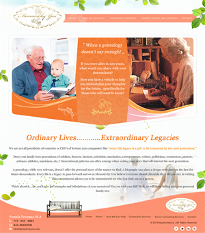 Web-Design von SONA für Memoirs by You | Design: #4700818