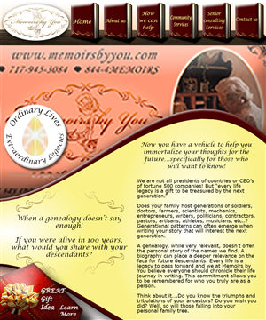 Web Design by INKKO for Memoirs by You | Design #4706377