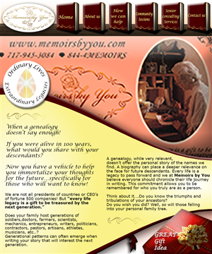 Web-Design von INKKO für Memoirs by You | Design: #4714141