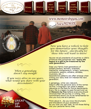 Web-Design von INKKO für Memoirs by You | Design: #4714397